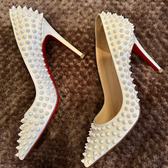 Christian Louboutin Follies Spikes Patent Leather